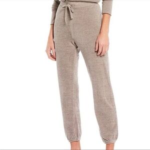 Barefoot Dreams Tan Cozychic Ultra Lite Joggers
